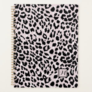 Chic Blush et Poster de animal noir avec Monogramm