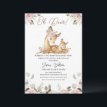 Chic Blush Floral Oh Deer Baby shower Invitation<br><div class="desc">Chic Blush Floral Oh Deer Baby shower Invitation Deer thème baby shower invitation pour une petite fille avec un joli cerf et un faon ainsi que quelques arrangements floraux rose poussiéreux avec le feuillage d'eucalyptus. Cette invitation à baby shower à thème "oh cerf" est idéale pour le baby shower d'une...</div>
