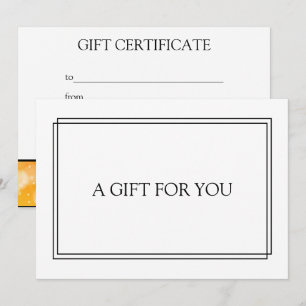Chic Blush Navy Black Cadeau Certificat cadeau