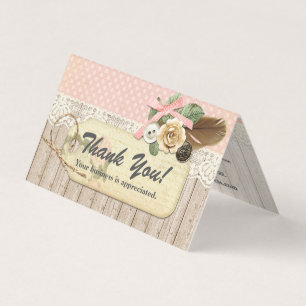 Chic Bois rustique Shabby, Merci Vintage en dentel