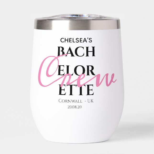 Chic Bold Script Personnalisé Bachelorette Party (Avant)