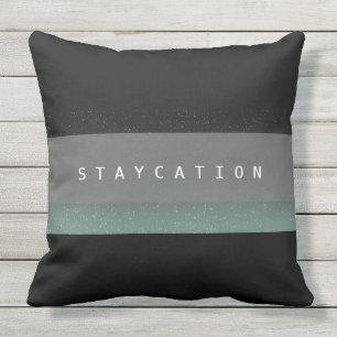 Chic Bold Staycation Coussin de décoration extérie