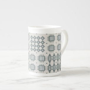 Chic Bone China Mug : Motif de Tapisserie galloise