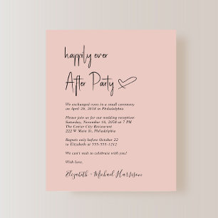 Chic Budget Mariage Réception Invitation