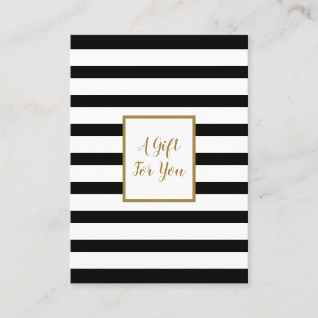 Chic Business Holiday Gold Script Certificat cadea (Devant)