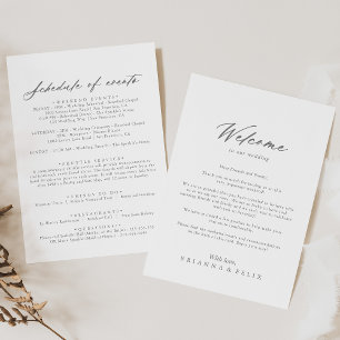 Chic Calligraphie Argent Mariage Bienvenue