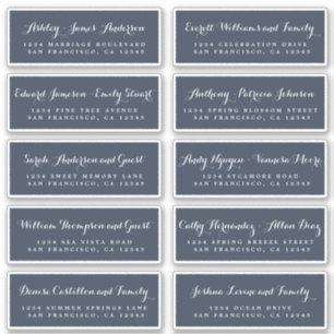 Chic Calligraphie Mariage Étiquettes de adresse in