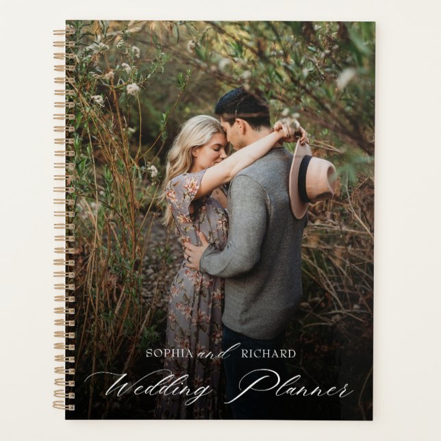 Chic Calligraphie Script Photo personnalisée (Devant)