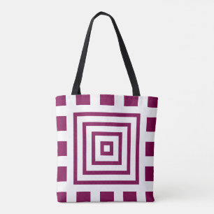 Chic Carré violet et Sac fourre-tout noir