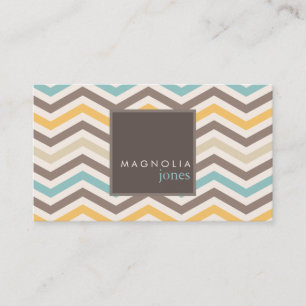 Chic Chevron Moderne Carte de visite Professionnel