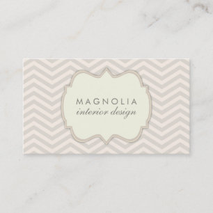 Chic Chevron Vintage Carte de visite professionnel