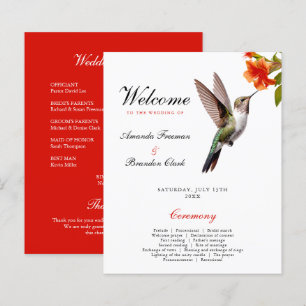 Chic colibri et Mariage de fleurs orange