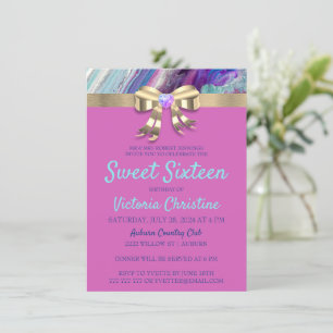 Chic Colours Invitation Anniversaire