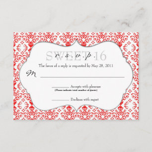 Chic Damask RSVP [Rouge]
