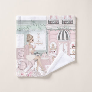Chic Dames French Bakery Tea Shop Aquarelle