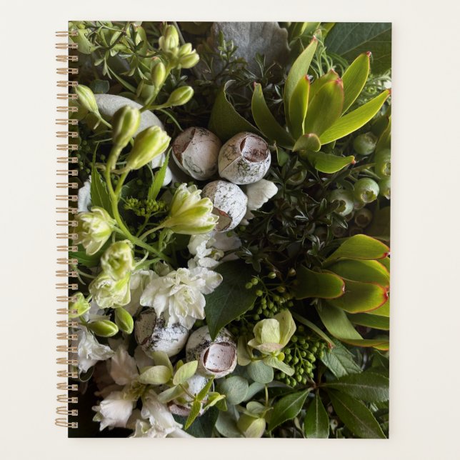 Chic Dark Green Botanical Leaves (Devant)