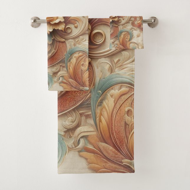 Chic, Elegant Crèmes & cuir texture fleur look (En situation)