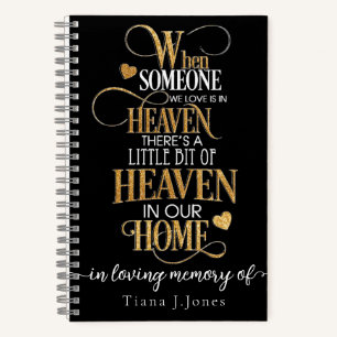 Chic Elegant Maman Memorial Grief Sympathie Carnet