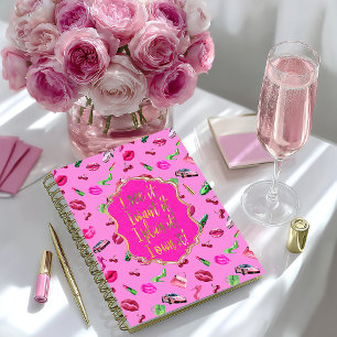 Chic et Amusant Rose Chaud et Vert Glam “Je le voi