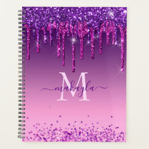 Chic Faux Parties scintillant violet foncé Lecteur