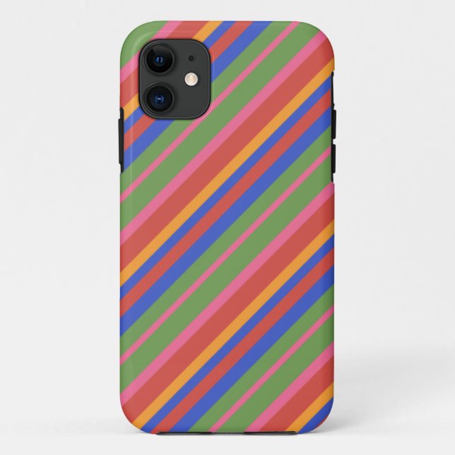 Chic Folk Art Stripes iPhone 5/5s Xtreme Coque (Dos)