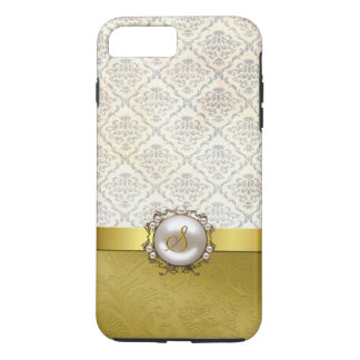 Chic Gold & Antique Damask iPhone 7 Plus coque