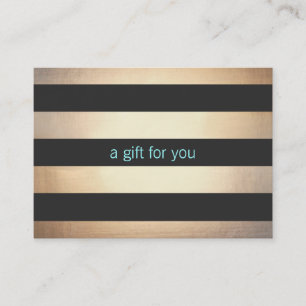 Chic Gold Foil Look Simple Holiday Carte cadeau