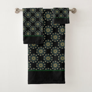 Chic Gold & Green Asian Style Motif 2
