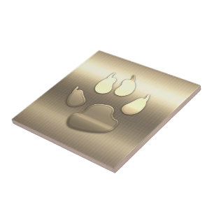 Chic Gold Look Chien Animaux de compagnie Carreaux