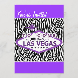Chic Hip Las Vegas Bachelorette Invitations