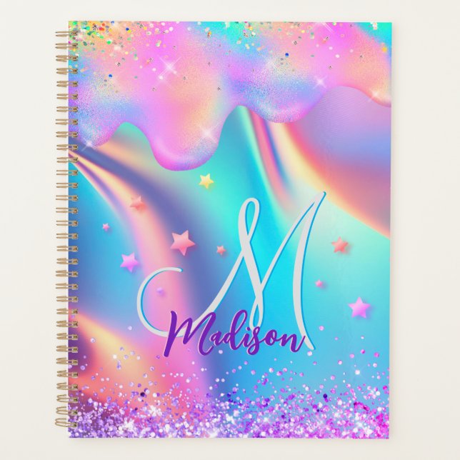 Chic holographique monogramme de parties scintilla (Devant)