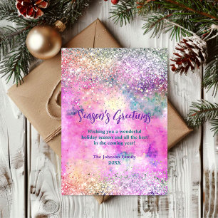 Chic iridescente argent parties scintillant Noël n