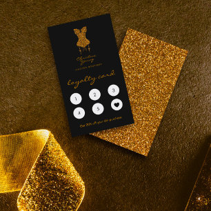 Chic Lingerie Boutique Gold Logo Carte de fidélité