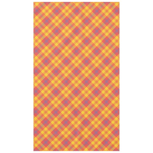 Chic Lright Red, Jaune et Bleu Plaid Nappe (Devant)
