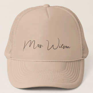 Chic M. ou Mme nom de famille casquette de basebal