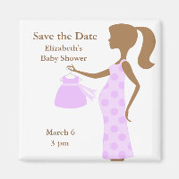 Chic Maman À Être Baby shower Magnet Réservez la d