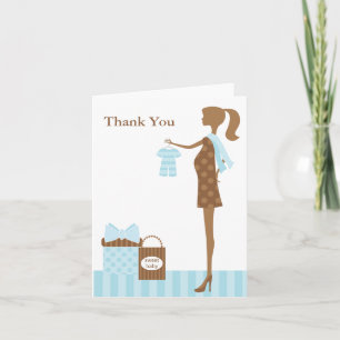 Chic Maman à être garçon Baby shower Merci