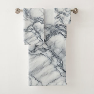 Chic Marbre Gris & Blanc Vue Glamour