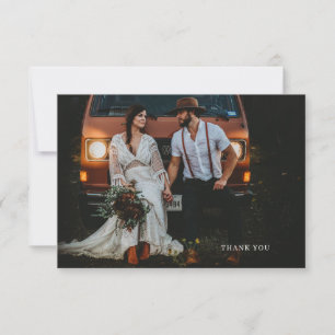 Chic Mariage Photo Merci Note Card