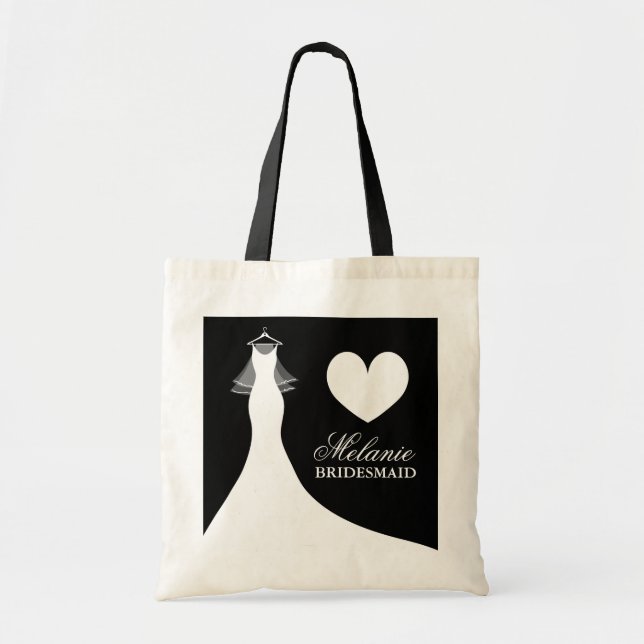 Chic mariage robe et voile sac fourre-tout pour fe (Devant)