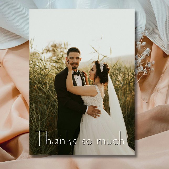 Chic Merci tant de Mariage Photo Dusty Rose (Créateur téléchargé)