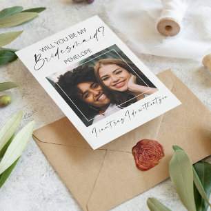 Chic Minimal Photo   Serez-vous ma demoiselle d'ho