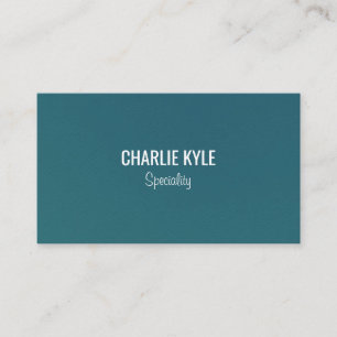 Chic minimaliste essence bleu mat Carte de visite