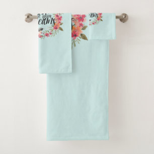 Chic Mint Croyez en vos rêves Oiseau rose Floral