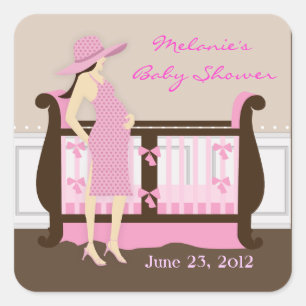 Chic Modern Mom Baby showers autocollants