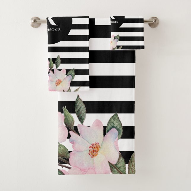 Chic Moderne Aquarelle Roses Roses Roses Rose Rayu (En situation)