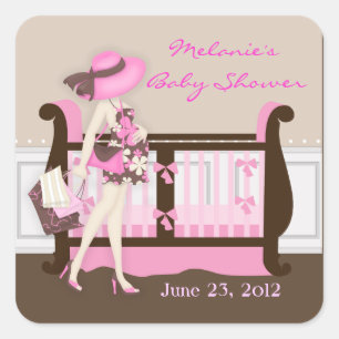 Chic moderne maman Baby Douche Stickers