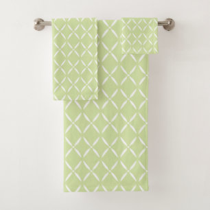 Chic Moderne Tendance Vert et Blanc