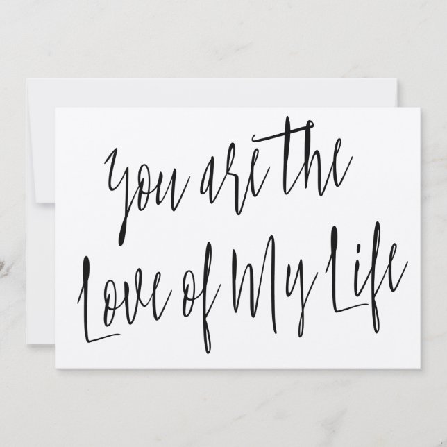 Chic moderne "Tu es l'amour de ma vie" (Devant)