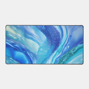 Chic Moderne Vivid Blue Ocean Flora